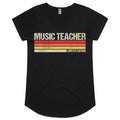 Music Teacher, Limited Edition - Womens Scoop Neck T-Shirt Black Womens Scoop Neck T-shirt Music Printed In Australia Teacher