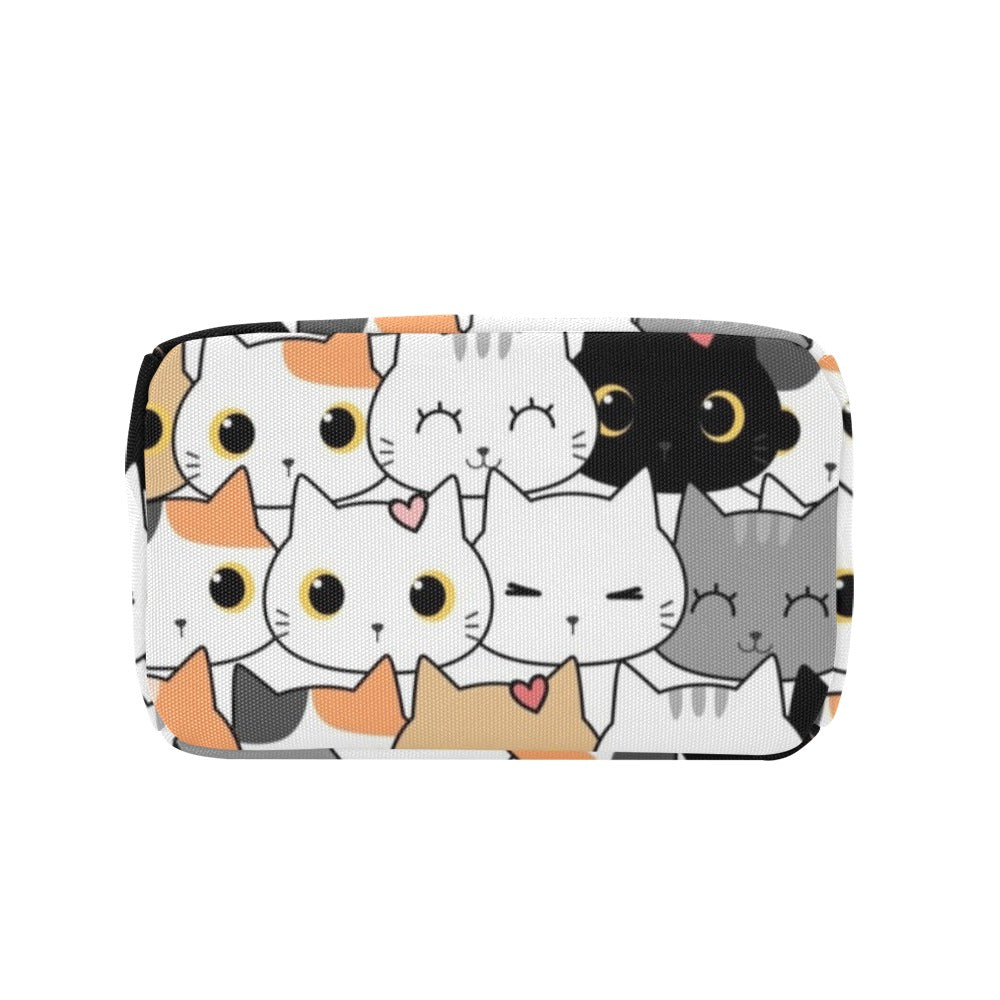 Cute Cartoon Cats - Zipper Lunch Bag Zipper Lunch Bag Printed Offshore
