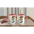 Personalise - Stay Cool, Ice Cream - White 11oz Ceramic Mug Personalised Mug customise Globally Fulfilled personalise Retro