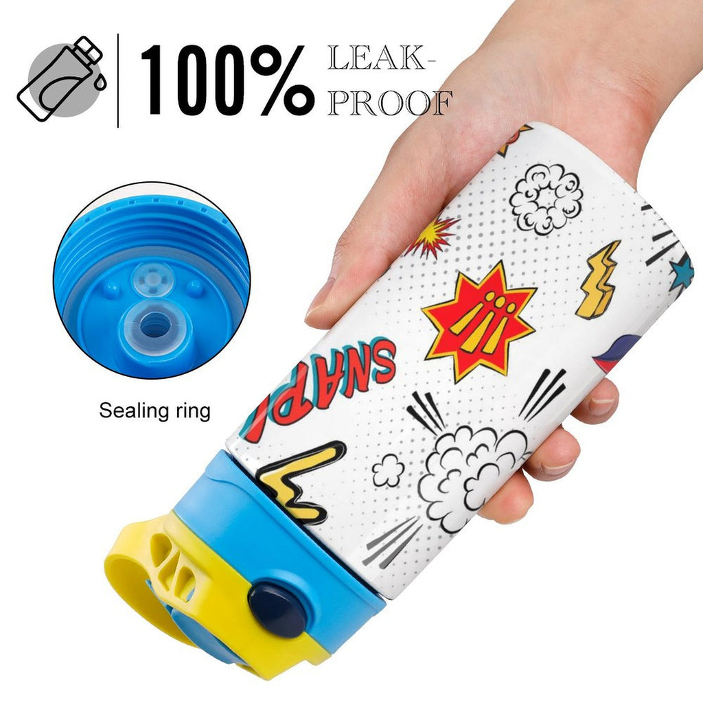 Super Dog - Little Kids Water Bottle Little Kids Water Bottle animal comic Printed Offshore