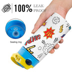 Super Dog - Little Kids Water Bottle Little Kids Water Bottle animal comic Printed Offshore