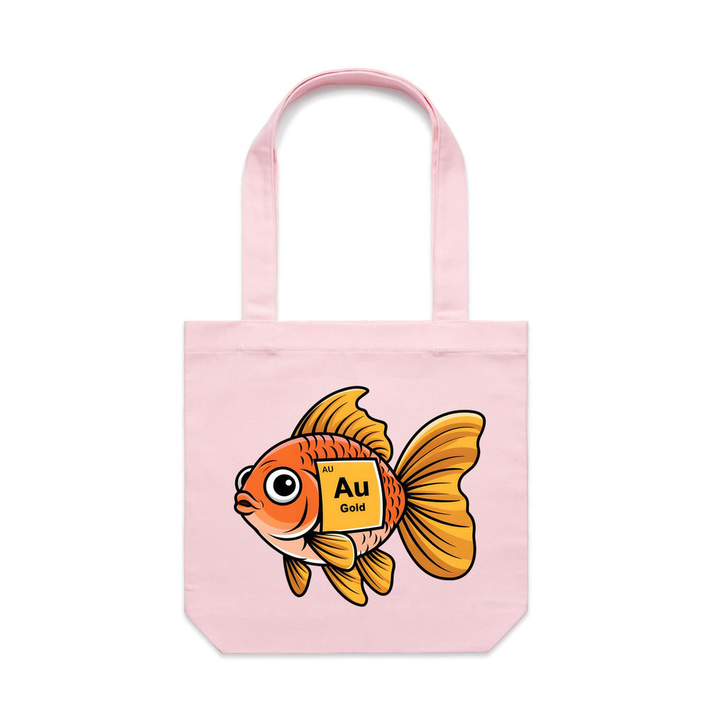 Gold Fish Periodic Table Canvas Tote Bag