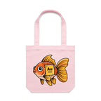 Gold Fish Periodic Table Canvas Tote Bag