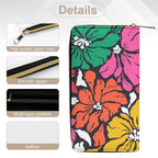 Bright And Bold Flowers - PU Leather Wallet