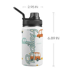 Personalised - Cars - Kids Stainless Steel Water Bottle