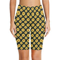 Painted Sunflower Women's Bike Shorts With Side Pockets