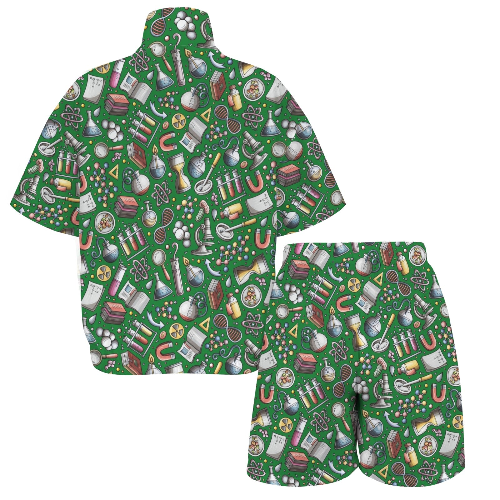 Science Love Women's Windbreaker Short Set Women's Windbreaker Short Set Printed Offshore Science