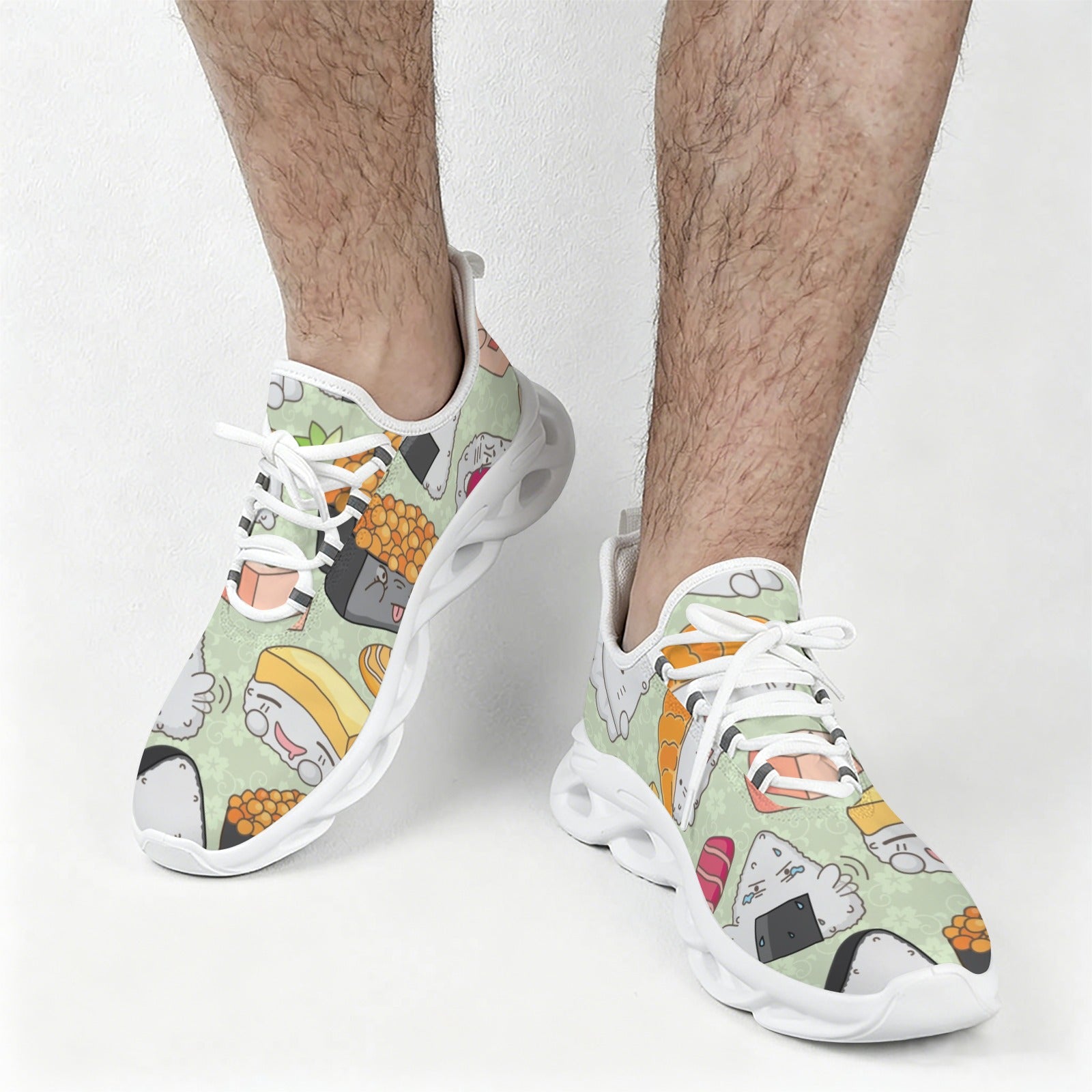 Sushi Characters Men's Twisted Sole Sneakers
