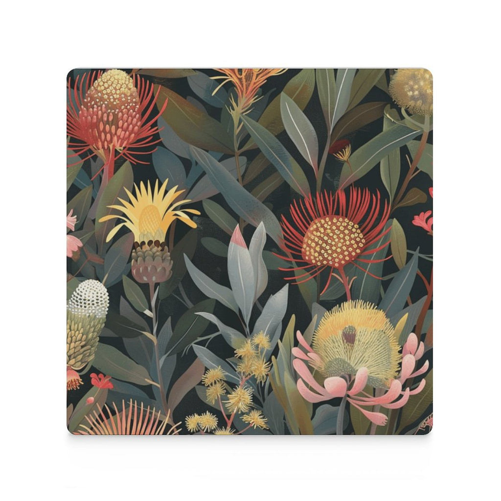 Australian Native Flowers - Ceramic Coasters (Square) Ceramic Coasters Plants Printed Offshore