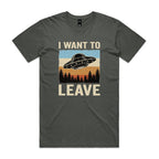 UFO I Want To Leave Men's AS Colour T-shirt