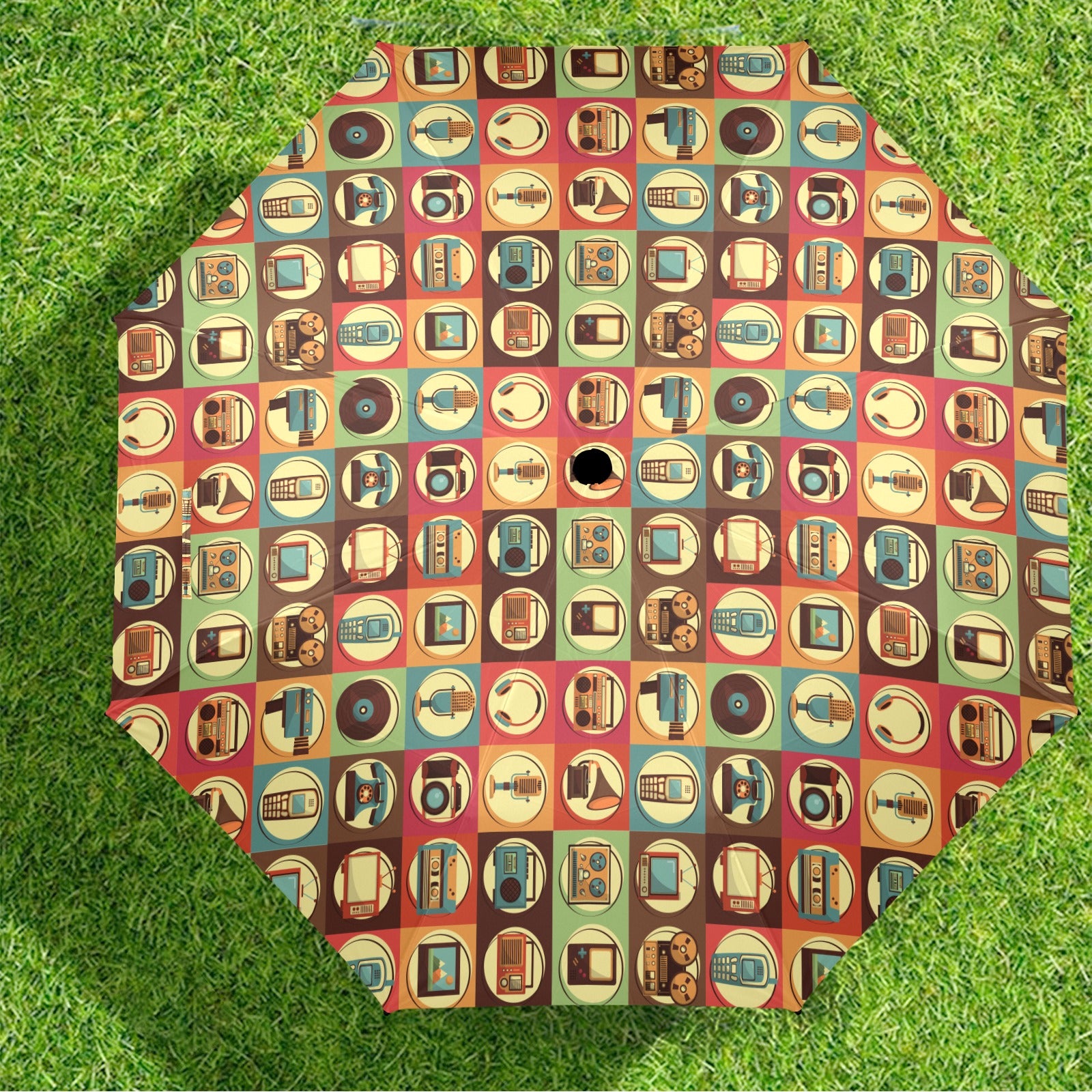 Retro Life - Semi-Automatic Foldable Umbrella (Model U12) Semi-Automatic Foldable Umbrella (U12)