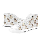 Cheeky Cats Men's High Top Canvas Shoes Men's Classic High Top Canvas Shoes animal Printed Offshore