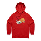 Cat Laptop, I'm OK - Womens Hoodie Red Womens 2XL Womens Hoodie animal Printed In Australia Tech