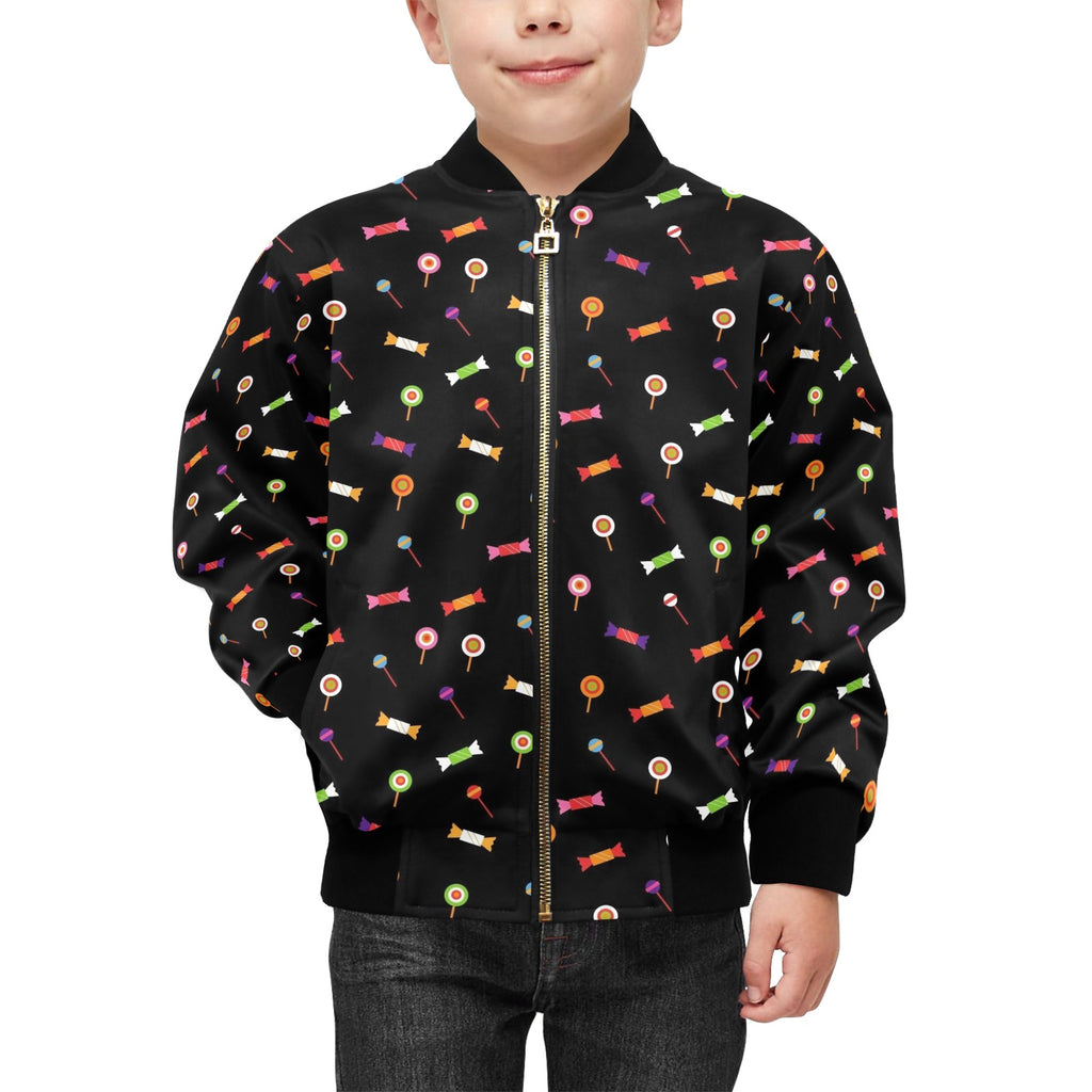Candy Kids Bomber Jacket Kids Bomber Jacket Food Printed Offshore