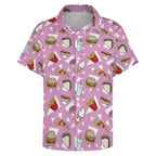 Fast Food Women's Collared Pocketless Short Sleeve Shirt