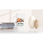 Sloth, I Like Naps - White Latte 17oz Ceramic Mug Latte Mug animal Globally Fulfilled
