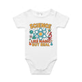 Science, Like Magic But Real AS Colour Baby Bodysuit White Baby Bodysuit Printed In Australia Science