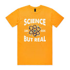 Science, It's Like Magic But Real Men's AS Colour T-shirt Gold Mens T-shirt Printed In Australia Science
