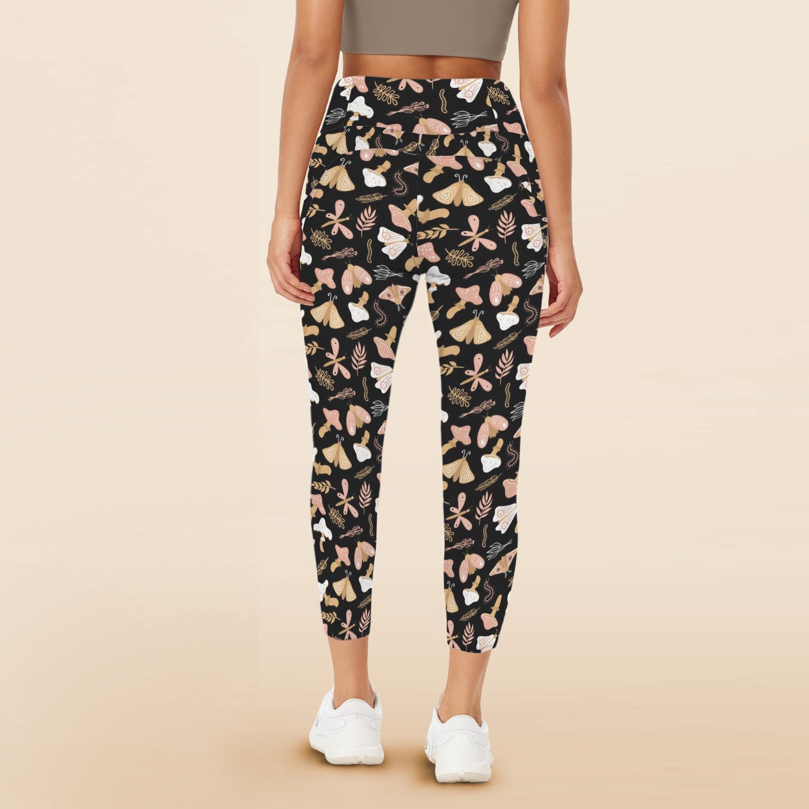 Magic Moth - Women's High Waist Pockets Yoga Leggings