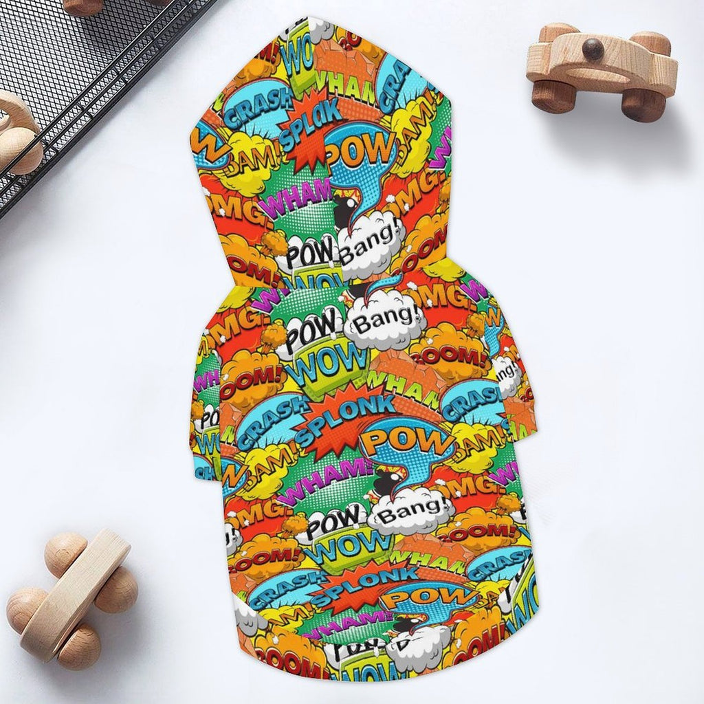Comic Book 2 Pet Hoodie (Large Size)