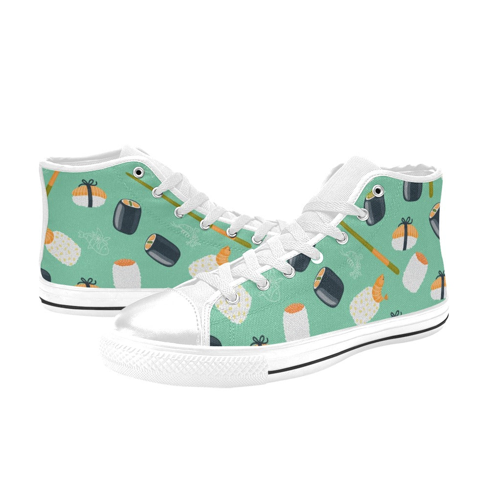 Cute Sushi - Men's High Top Canvas Shoes