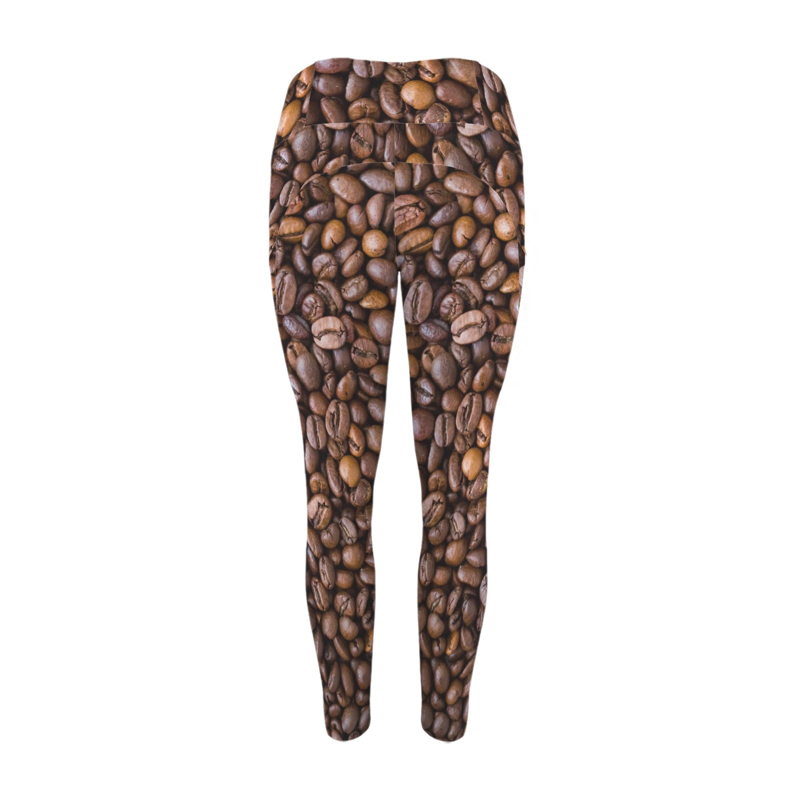 Coffee Beans - Women's High Waist Pockets Yoga Leggings