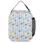 Abstract Cute Flowers Backpack, Lunch Bag & Pencil Case Set