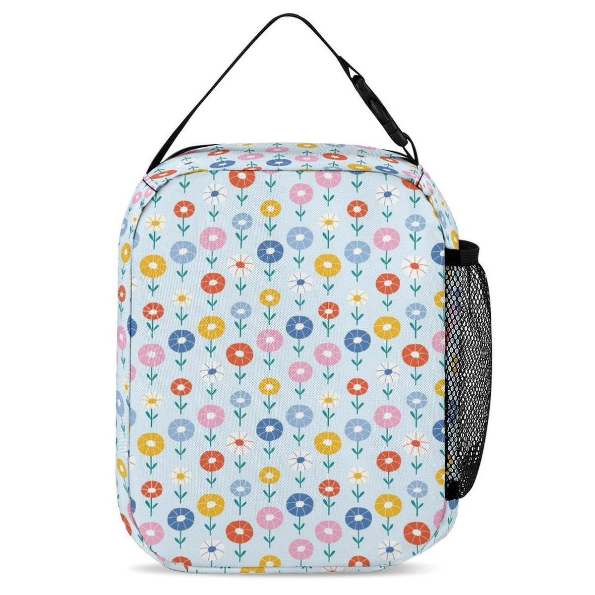 Abstract Cute Flowers Backpack, Lunch Bag & Pencil Case Set