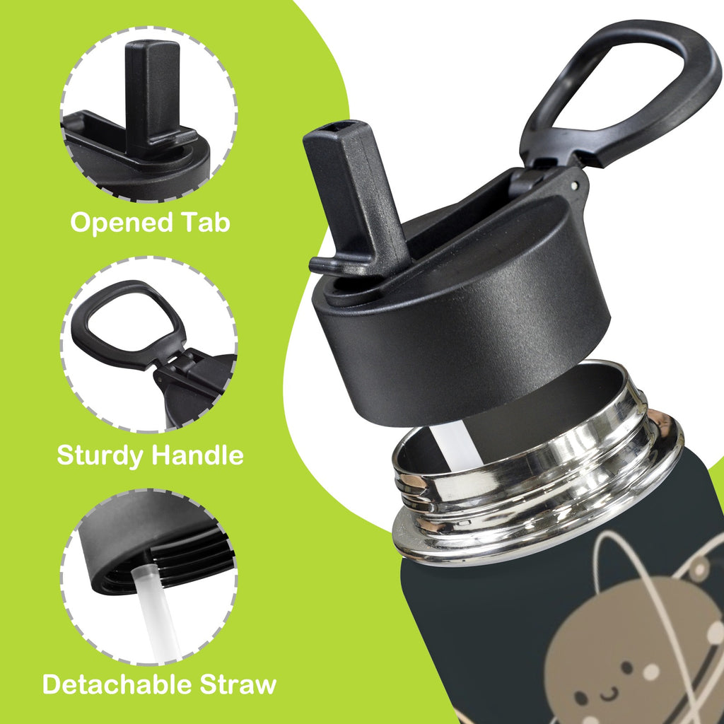Planets 12oz Kids Water Bottle with Straw Lid