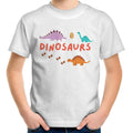 Dinosaurs - Kids Youth T-Shirt White Kids Youth T-shirt animal Printed In Australia