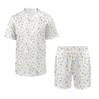 Paw Print Men's Hawaiian Shirt & Shorts Set Men's Hawaiian Shirt & Shorts Set animal Printed Offshore