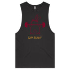 Gym Bunny - Tank Top Tee Coal Drop Arm Tank Top Fitness Printed In Australia