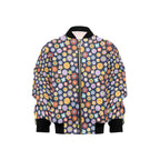 Groovy Flowers Kids Bomber Jacket