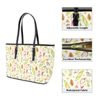 Tropical Surf PU Leather Tote Bag Large Leather Tote Bag-Large Printed Offshore Surf