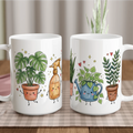 Plant Lover White 15oz Ceramic Mug Default Title 15oz Mug Globally Fulfilled Plants
