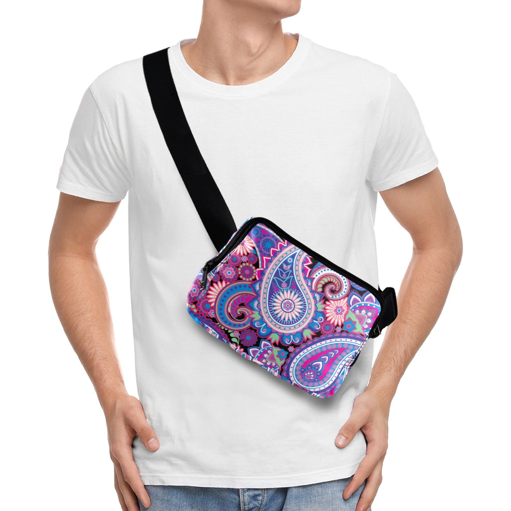 Purple Paisley - Belt Bag