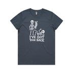 Skeleton, I've Got Your Back - Womens T-shirt