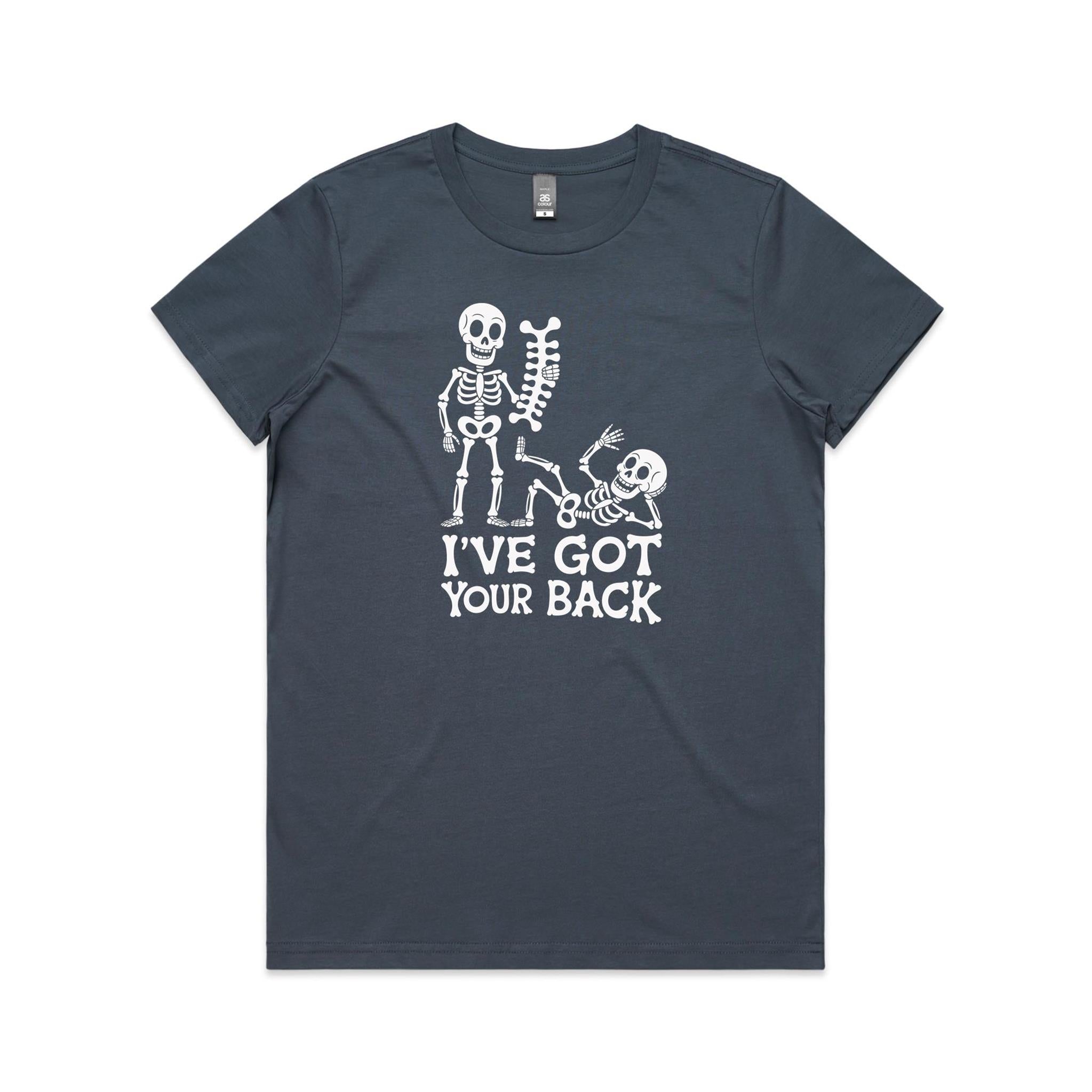 Skeleton, I've Got Your Back - Womens T-shirt