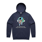 All We Need Is Love And A Little Space - Mens Hoodie Midnight Blue Mens Hoodie Love Printed In Australia Space