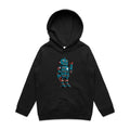 Robot - Kids Hoodie Black Kids Hoodie Printed In Australia