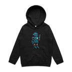 Robot - Kids Hoodie Black Kids Hoodie Printed In Australia