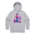 I Love Retro Women's AS Colour Hoodie Grey Marle Womens Hoodie Printed In Australia Retro