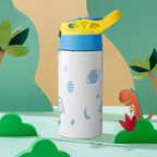 Blue Space - Little Kids Water Bottle Little Kids Water Bottle Printed Offshore Space