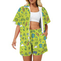 Go Green Women's Windbreaker Short Set 2XL Women's Windbreaker Short Set Environment Printed Offshore
