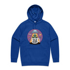 Coffee, Alien, UFO, Take Me To Your Brewer Men's AS Colour Hoodie Bright Royal Mens Hoodie Coffee Printed In Australia Sci Fi