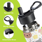 Baby Animals 12oz Kids Water Bottle with Straw Lid