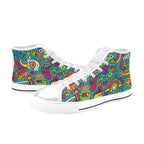 Crazy Characters - Women's High Top Canvas Shoes