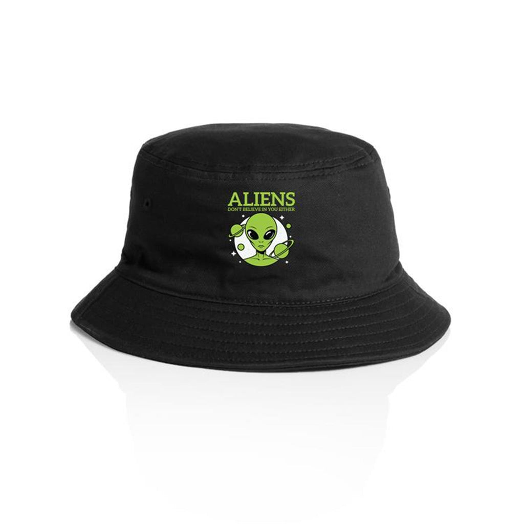 Aliens Don't Believe In You Either AS Colour Bucket Hat