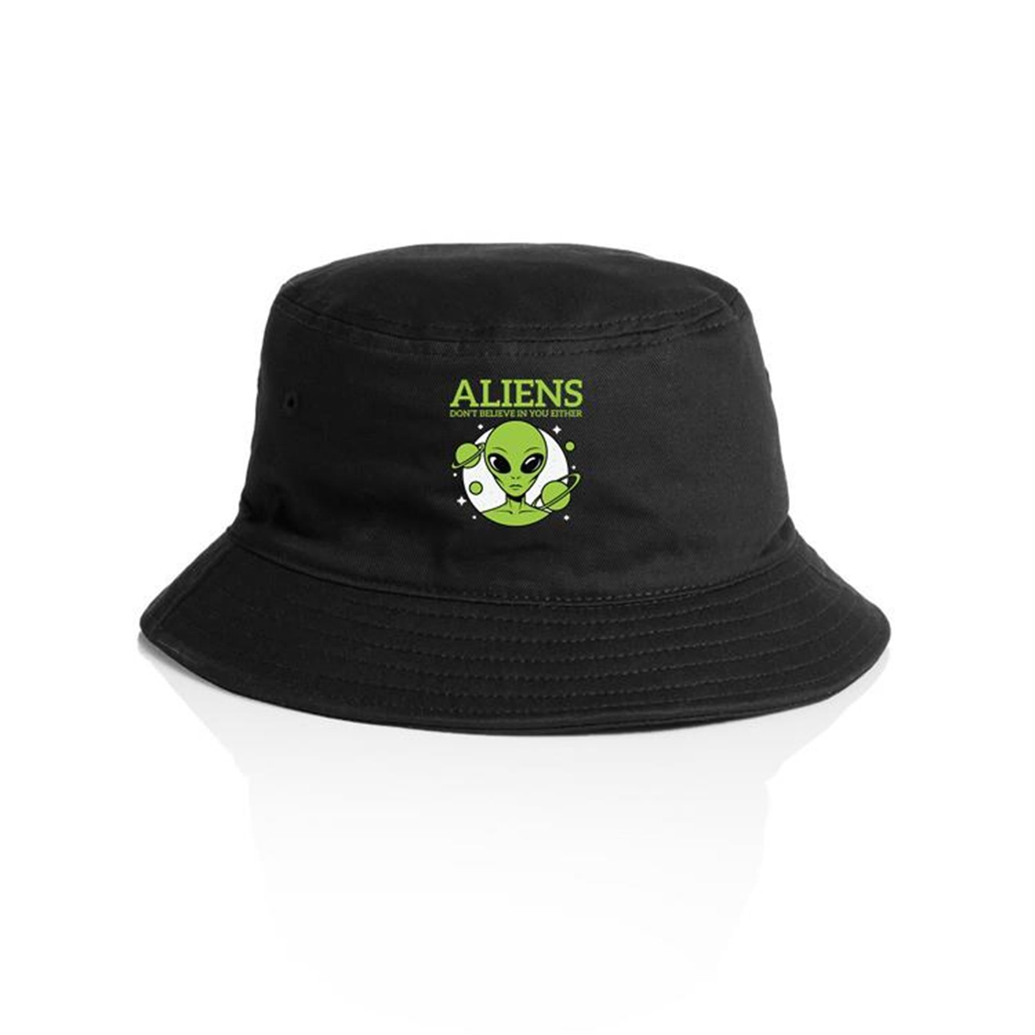 Aliens Don't Believe In You Either AS Colour Bucket Hat