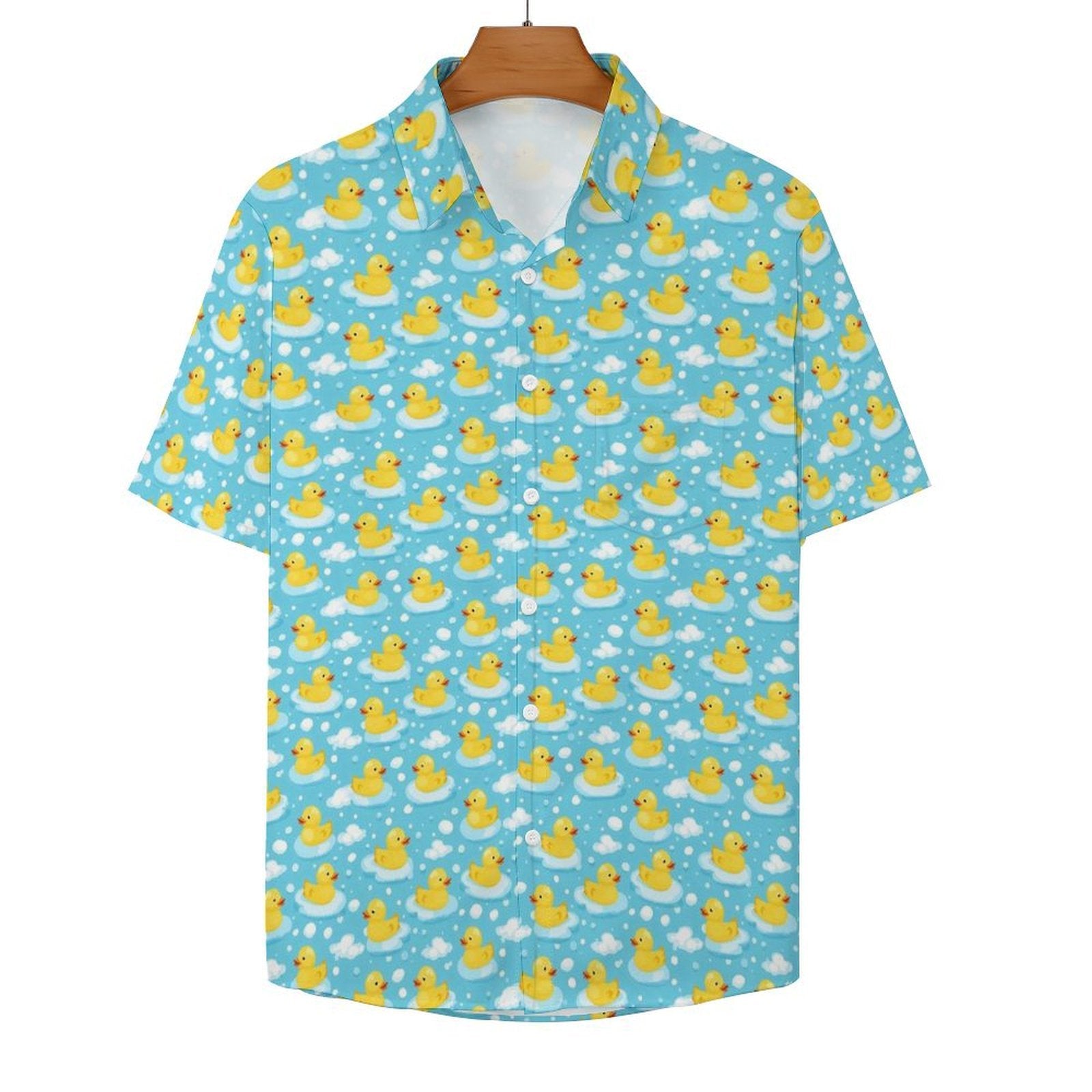 Rubber Ducks Women's Short-Sleeve Button Up Shirt